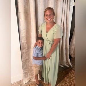 Size medium Baltic Born sage dress